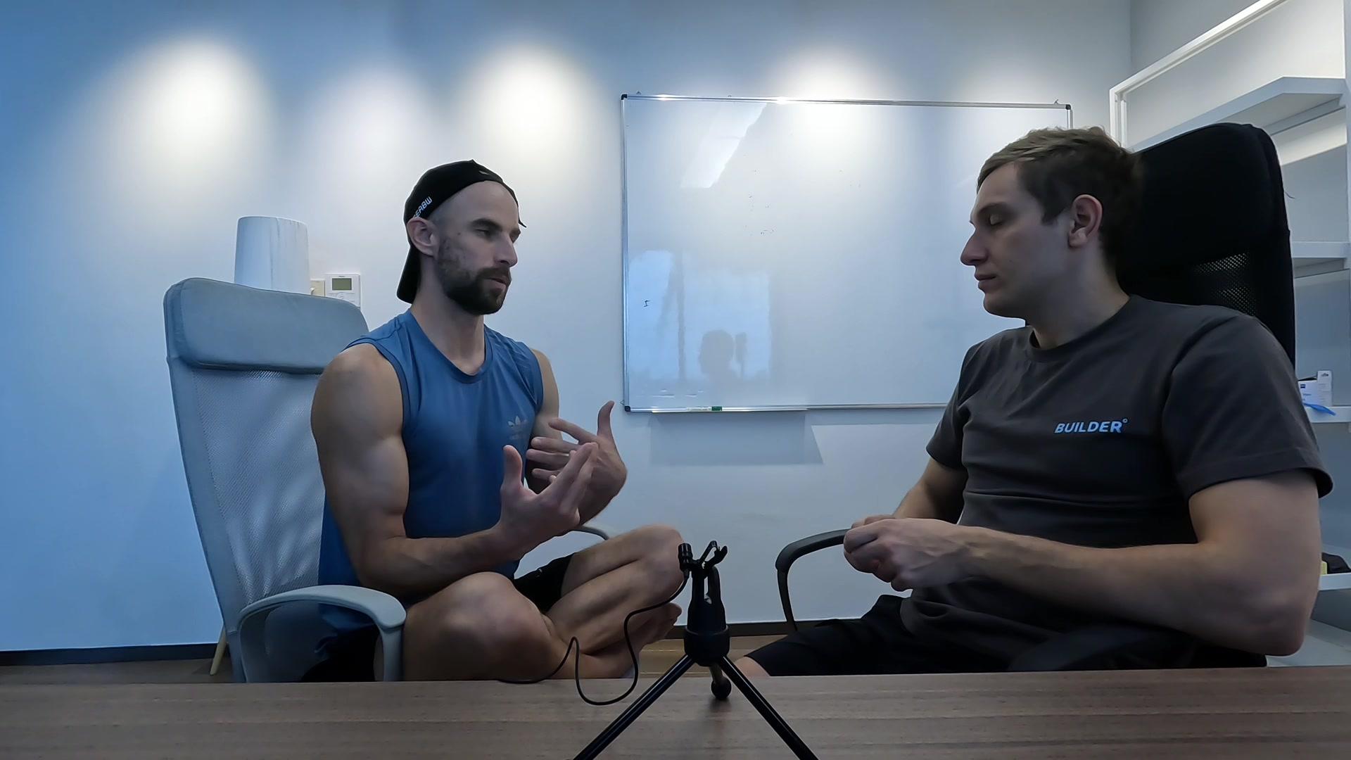 Konrad and Anton in conversation during the Argo product discussion