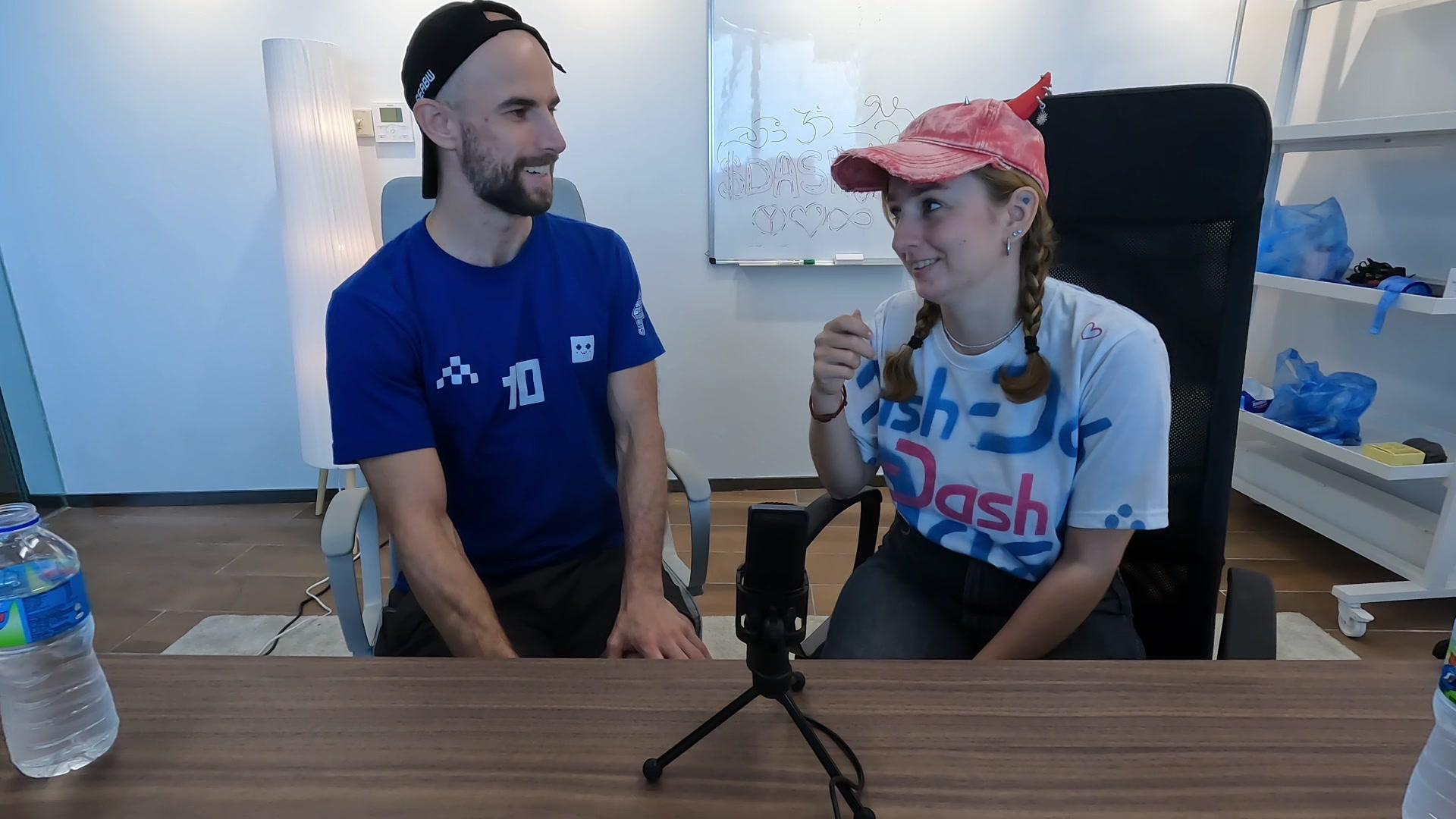 Daria Chernozub smiling during the conversation